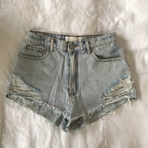 Garage High Waisted Jean Shorts- Size 1